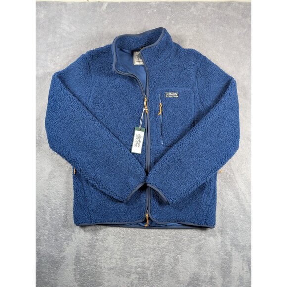 Alpine Design Mens Jacket Size Small Blue Sherpa Teddy Outdoor Camp Cabin Soft - Picture 1 of 15